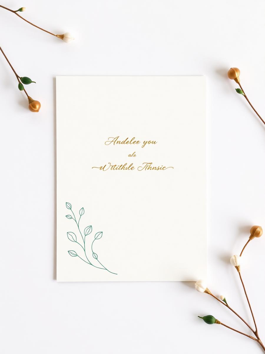 Ivory Minimal digital invitation design